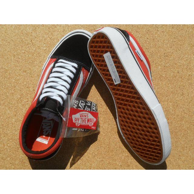 バンズ VANS OLD SKOOL PRO 28,0cm 赤白