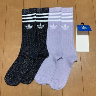 アディダス(adidas)のアディダスオリジナルス　フル グリッター クルーソックス2足組 28〜30cm(ソックス)