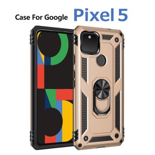 グーグルピクセル(Google Pixel)のGoogle Pixel5 ケース ゴールド 耐衝撃(Androidケース)