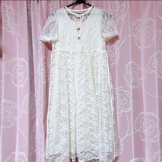 ガニーサックス(GUNNE SAX)のvintage レース ワンピース gunne sax 風(ひざ丈ワンピース)