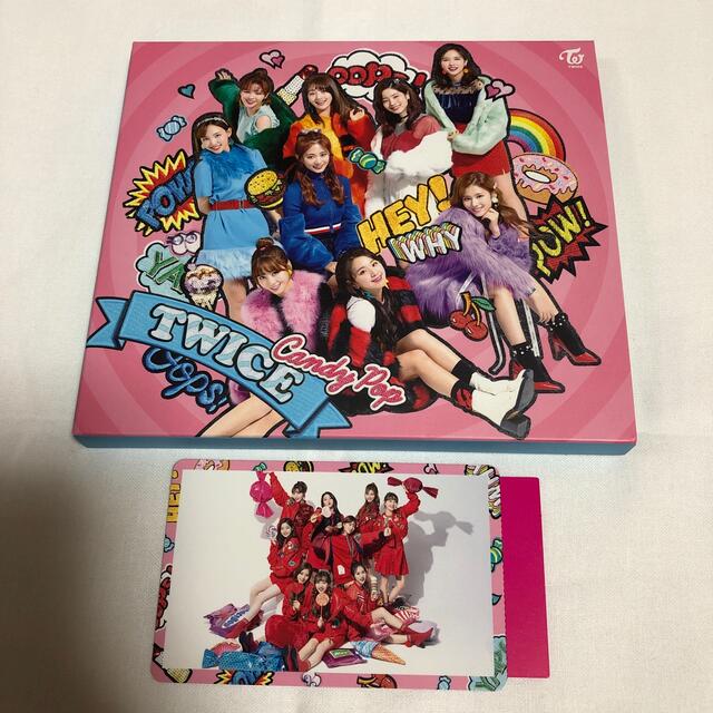 Waste(twice)(ウェストトゥワイス)のCandy Pop（初回限定盤B）メンバー集合トレカ付き エンタメ/ホビーのCD(K-POP/アジア)の商品写真