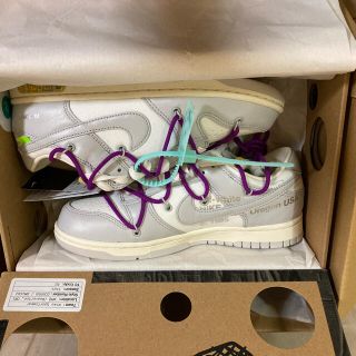 ナイキ(NIKE)のNike OFF-WHITE Dunk Low Lot21 26.5cm(スニーカー)