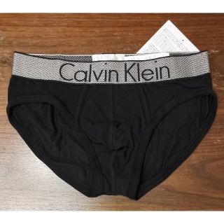 カルバンクライン(Calvin Klein)のカルバンクライン　新品　メンズ　ヒップブリーフ(シルバー/ブラックS)(ボクサーパンツ)