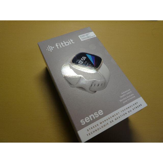 FitBit Sense スマートウォッチ ルナホワイト/ソフトゴールド