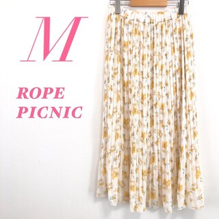 ロペピクニック(Rope' Picnic)のROPE' PICNIC　ロペピクニック　ロングスカート　プリーツ　花柄(ロングスカート)