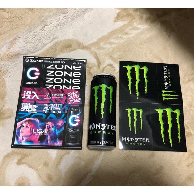 monster・ZONE、エナジードリンク・ステッカーセット