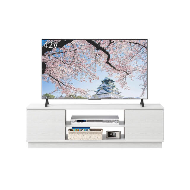 REYADE テレビ台 耐荷重40kg 24~47V対応 放熱しやすい床付き防止