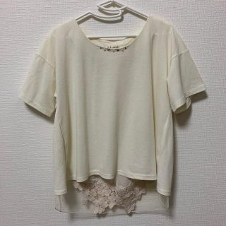 アクシーズファム(axes femme)のバックシャン鹿の子プルオーバー(カットソー(半袖/袖なし))