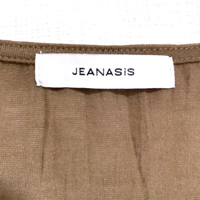 JEANASIS(ジーナシス)のJEANASISジーナシス◆ひも巻き変形ワッシャー生地プルオーバーカットソー美品 レディースのトップス(カットソー(半袖/袖なし))の商品写真