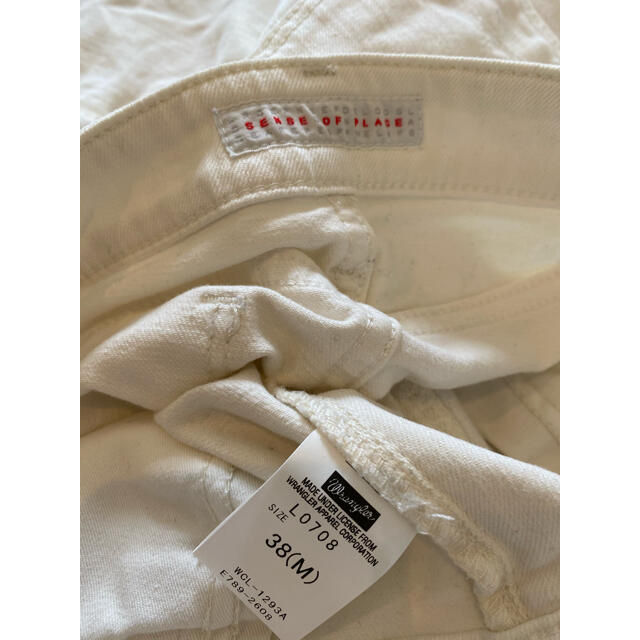 Wrangler(ラングラー)のWrangler ホワイト スカート 38 レディースのスカート(ひざ丈スカート)の商品写真