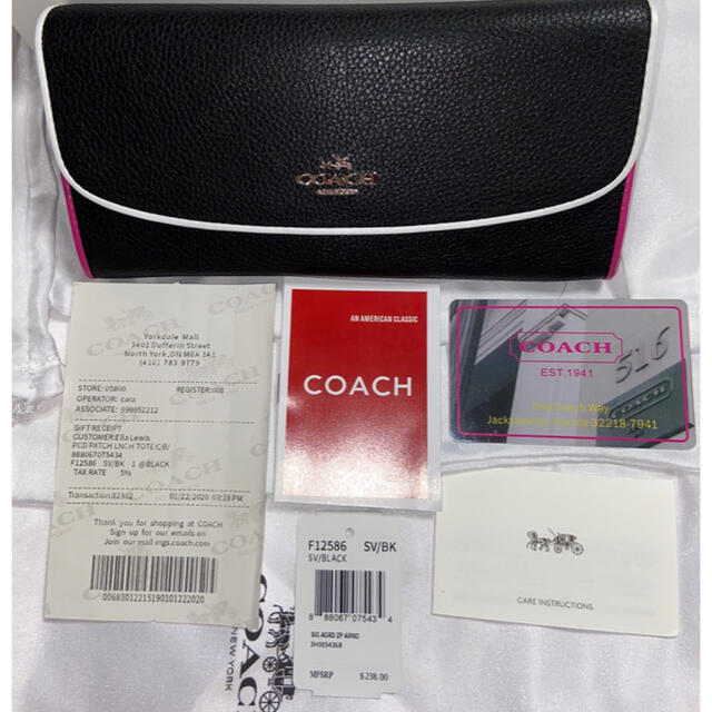 【新品未使用】コーチ COACH 長財布　F12586  プレゼントにも◎