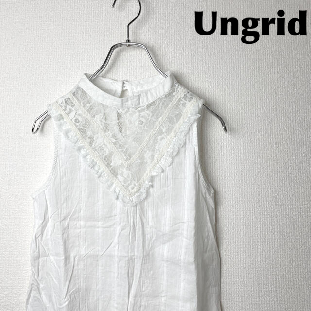 Ungrid(アングリッド)のUngrid／レースブラウス レディースのトップス(シャツ/ブラウス(半袖/袖なし))の商品写真