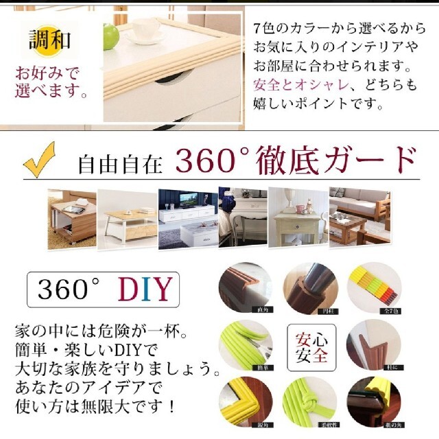 【訳あり】コーナーガード キッズ/ベビー/マタニティの寝具/家具(コーナーガード)の商品写真