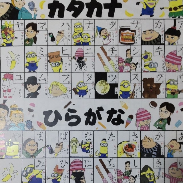 バネ様専用ページ❤ひらがな カタカナ 九九 ミニオン風 | フリマアプリ ラクマ
