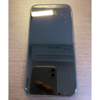 アイフォーン(iPhone)の左下欠け simフリー　iPhone11 64GB ブラック　シムフリー(スマートフォン本体)