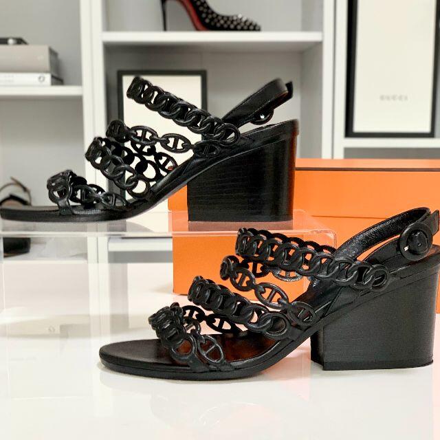 ピンク・ブルー 美品 HERMES エルメス シェーヌダンクル レザー