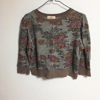 ダブルクローゼット(w closet)のw closet 花柄 トップス(カットソー(長袖/七分))