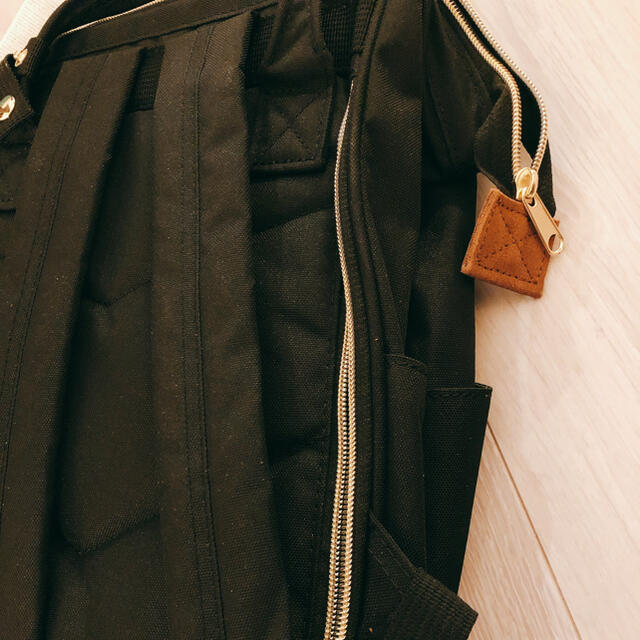 anello(アネロ)のMoomin mini リュック（ブラック） ムーミン　アネロ 飯能市 レディースのバッグ(リュック/バックパック)の商品写真