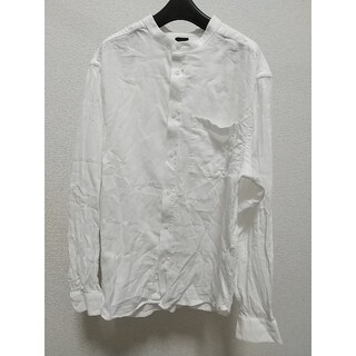 エイチアンドエム(H&M)のH&M スタンドカラーシャツ Ｍサイズ 白 シンプル エイチアンドエム きれいめ(シャツ)