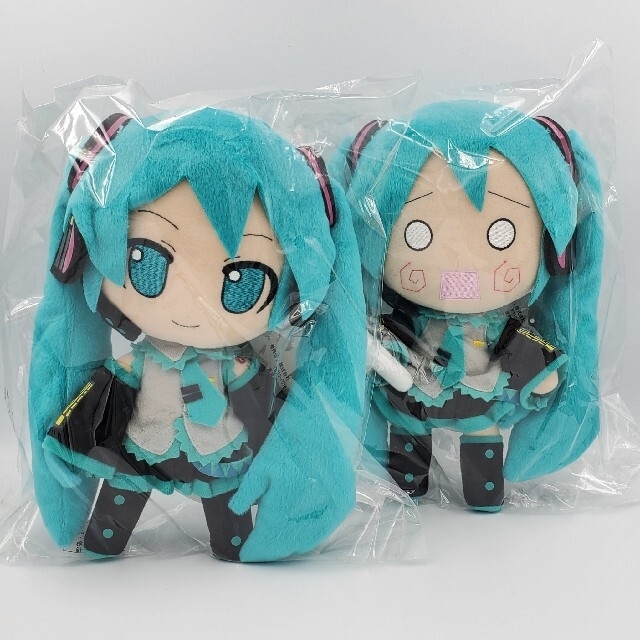 【タグ付/美品】ねんどろいどぷらす 初音ミク＆はちゅねミク