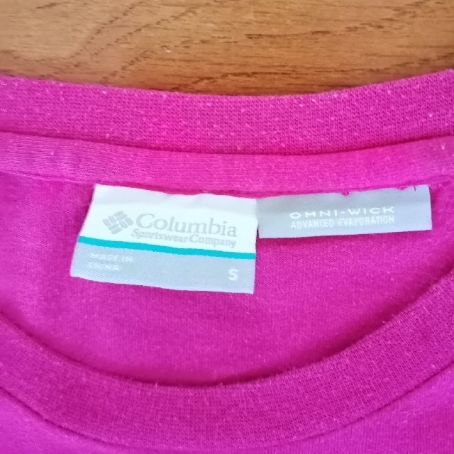 Columbia(コロンビア)のコロンビア　Tシャツ　半袖　ピンク　Ｓ レディースのトップス(Tシャツ(半袖/袖なし))の商品写真