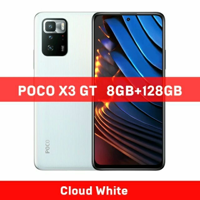 【後払い手数料無料】 ANDROID - POCO X3 GT 8GB 128GB Cloud White スマートフォン本体