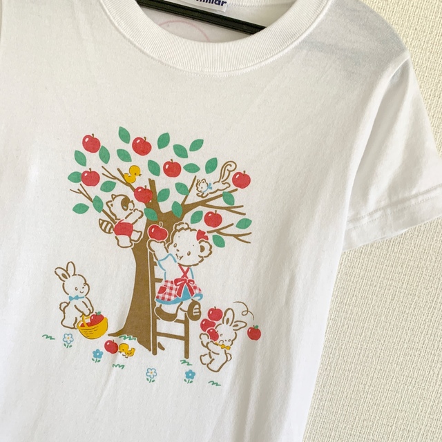 familiar(ファミリア)のファミリア　120 ファミちゃん　復刻Tシャツ　りあちゃん　中古 キッズ/ベビー/マタニティのキッズ服女の子用(90cm~)(Tシャツ/カットソー)の商品写真