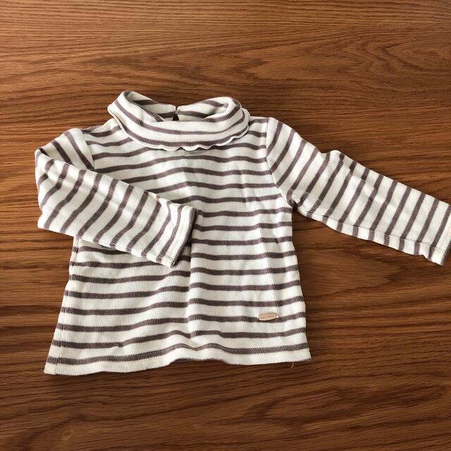 petit main(プティマイン)のpetit main ハイネック長袖Ｔシャツ キッズ/ベビー/マタニティのベビー服(~85cm)(シャツ/カットソー)の商品写真