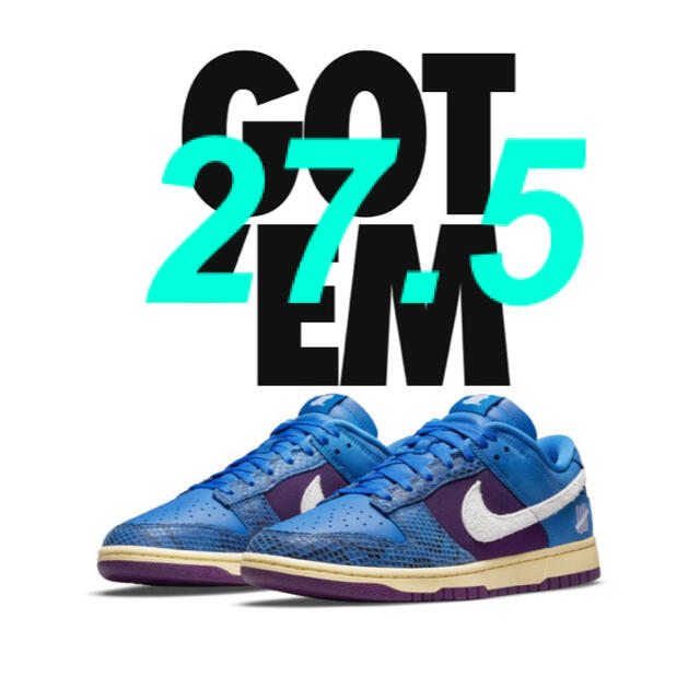 SNKRS購入NIKE DUNK LOW SP / UNDFTD