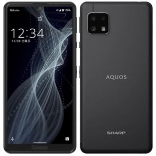 アクオス(AQUOS)のAQUOS sense4 lite SH-RM15 ブラック SIM(スマートフォン本体)