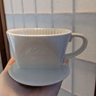 カリタ(CARITA)のカリタ陶器製コーヒードリッパー　1ｰ2人用　白　(調理道具/製菓道具)