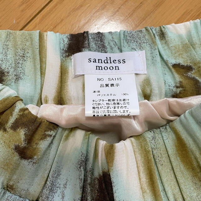 【未使用】sandlessmoon タイダイ ティアード マキシスカート レディースのワンピース(ロングワンピース/マキシワンピース)の商品写真
