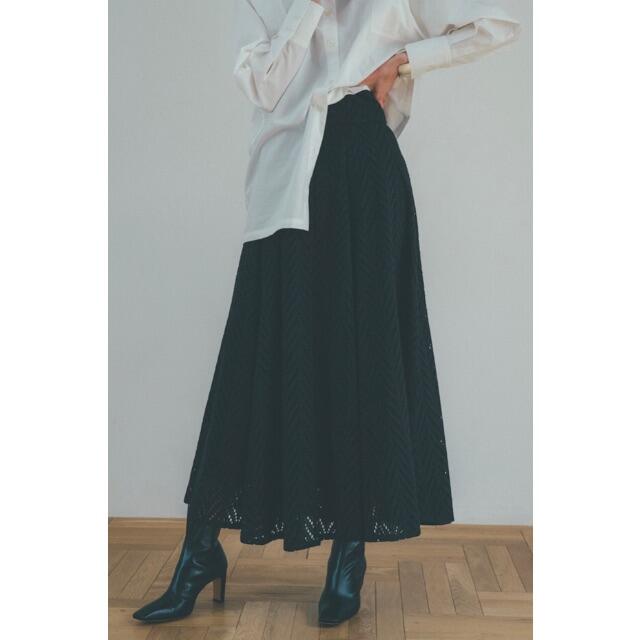 クラネ　リーフ柄CUT EMBROIDERY スカート