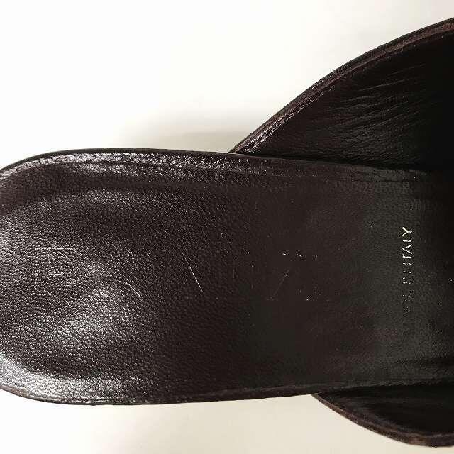 PRADA(プラダ)のプラダ タッセル ミュール パンプス レザー 34 1/2 約22.5cm レディースの靴/シューズ(ミュール)の商品写真