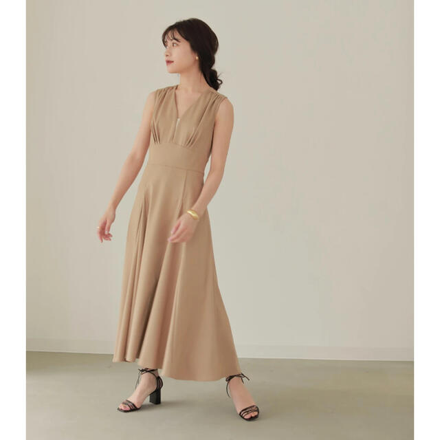 L'Or ロル　Open neck dress  ワンピース　かじまり