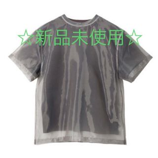 ルシェルブルー(LE CIEL BLEU)の【mama@store様専用】Organza Overlay TEE GRAY(Tシャツ(半袖/袖なし))