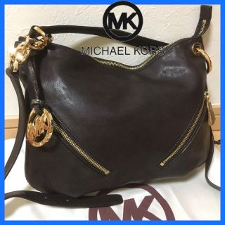 マイケルコース(Michael Kors)の美品❣️マイケルコース 本革×バイソン 2wayショルダーバッグ(ショルダーバッグ)