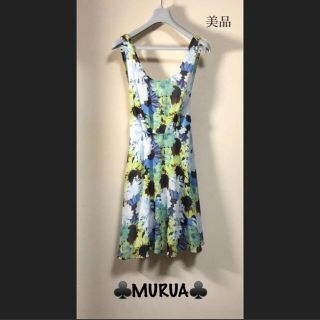 ムルーア(MURUA)の美品♣️MURUA♣️バックリボンワンピース❣️夏物衣料大放出中^_^(ミニワンピース)