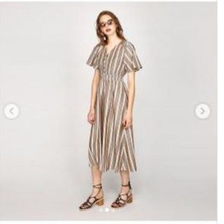 マウジー(moussy)のmoussy Aラインフレアワンピース(ロングワンピース/マキシワンピース)