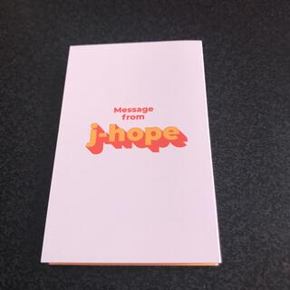 BTS メッセージカード J-HOPE(アイドルグッズ)