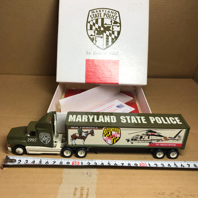 WINROSS MARYLAND STATE POLICE トレーラーミニカー