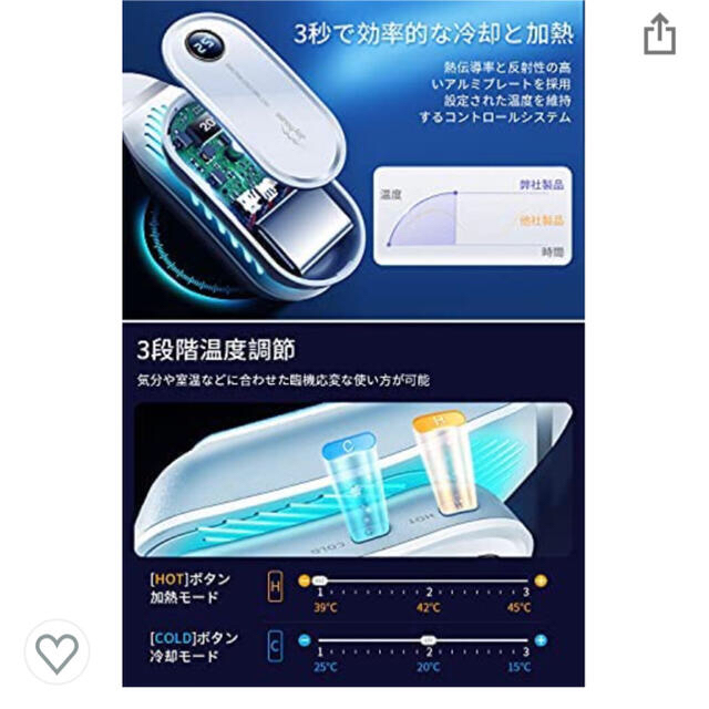 ネッククーラー　ネックヒーター　新品 スマホ/家電/カメラの冷暖房/空調(その他)の商品写真