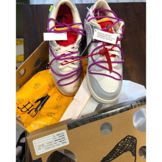 OFF-WHITE - OFF-WHITE × NIKE DUNK LOW 45 オフホワイト ダンクの通販