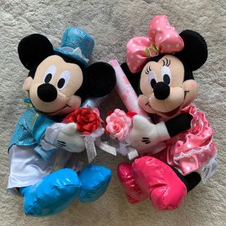 ディズニー(Disney)のミッキーミニー⭐︎結婚式電報入れ(ぬいぐるみ)