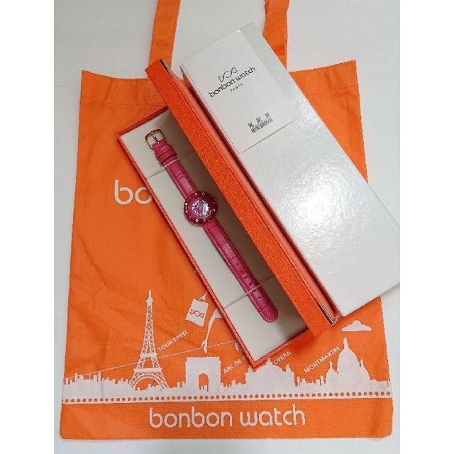 Orange bonbon(オレンジボンボン)のボンボンウォッチ ピンク レディースのファッション小物(腕時計)の商品写真