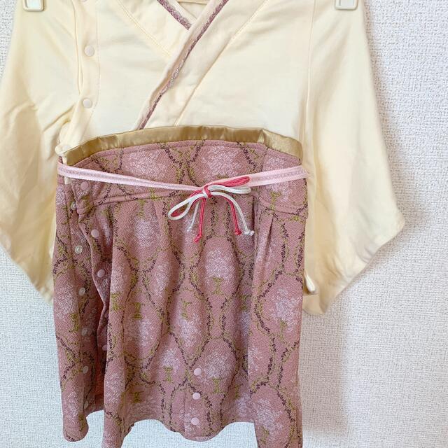 ベビー　袴　着物　ロンパース キッズ/ベビー/マタニティのベビー服(~85cm)(和服/着物)の商品写真