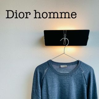 ディオールオム(DIOR HOMME)のDior homme ディオールオム ダメージクルーネックニット(ニット/セーター)