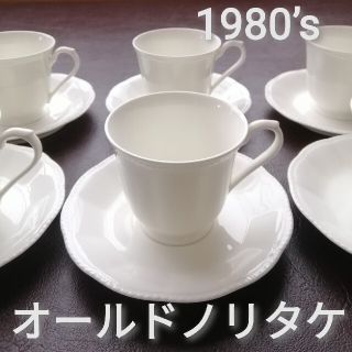 ノリタケ(Noritake)の未使用★1980’sオールドノリタケ カップアンドソーサー ボーンチャイナ 6客(グラス/カップ)