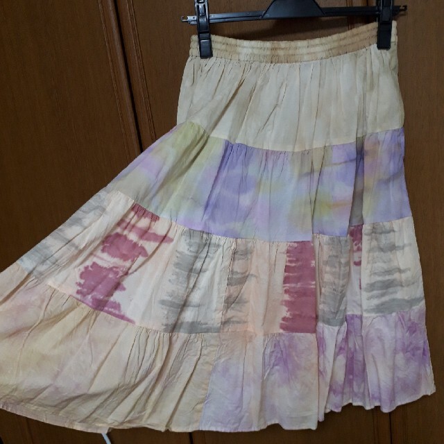 Cher(シェル)のCher　タイダイスカート　染め スカート ベアワンピース　サーフィン　水着 レディースのスカート(ひざ丈スカート)の商品写真