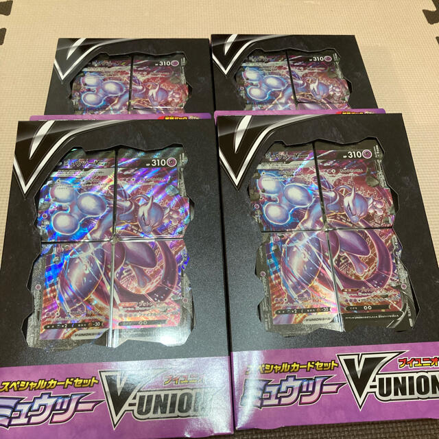 ミュウツーV-UNION×4 新品未開封 【格安saleスタート】 28%割引 www